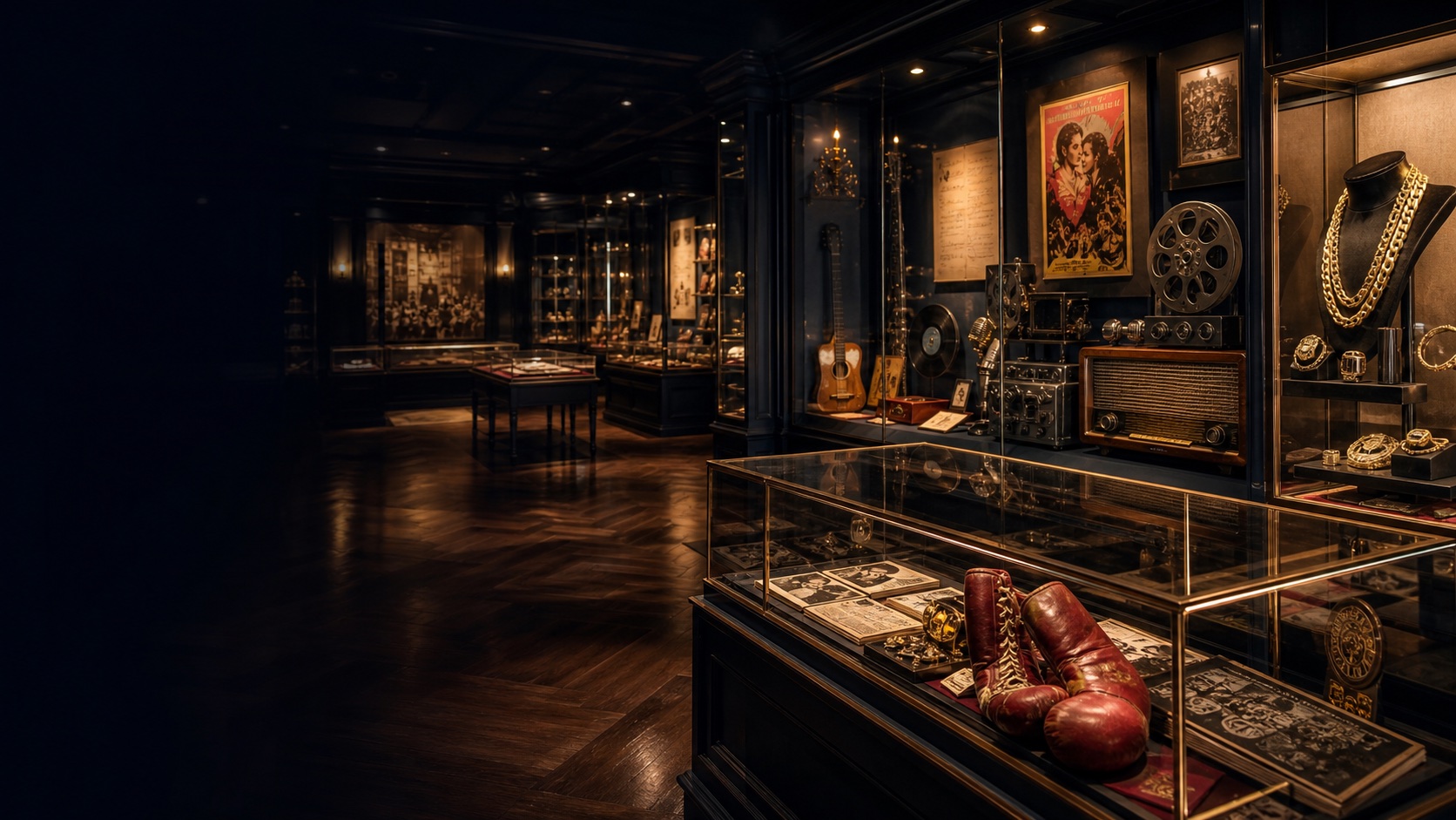 A private museum gallery filled with Filipino cultural memorabilia
